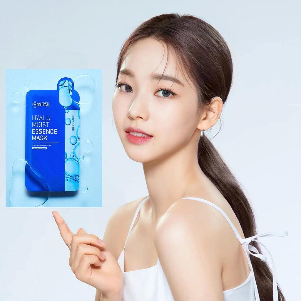 MEDIHEAL HYALU MOIST ESSENCE MASK SHEET 20ml X 15pcs-thekimyoung.com