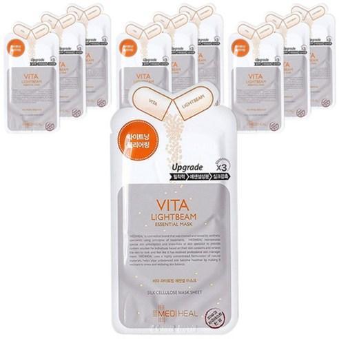 MEDIHEAL Vita Lightbeam Essential Mask EX 24ml x 10ea-thekimyoung.com