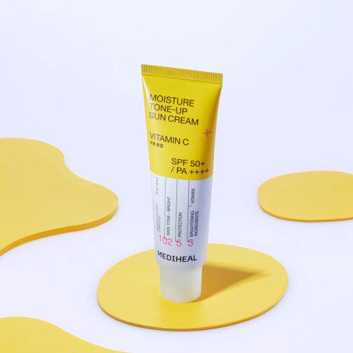 MEDIHEAL MEDIHEAL Moisture Tone-Up Sun Cream Vitamin C 50ml (SPF 50+, PA++++)-thekimyoung.com