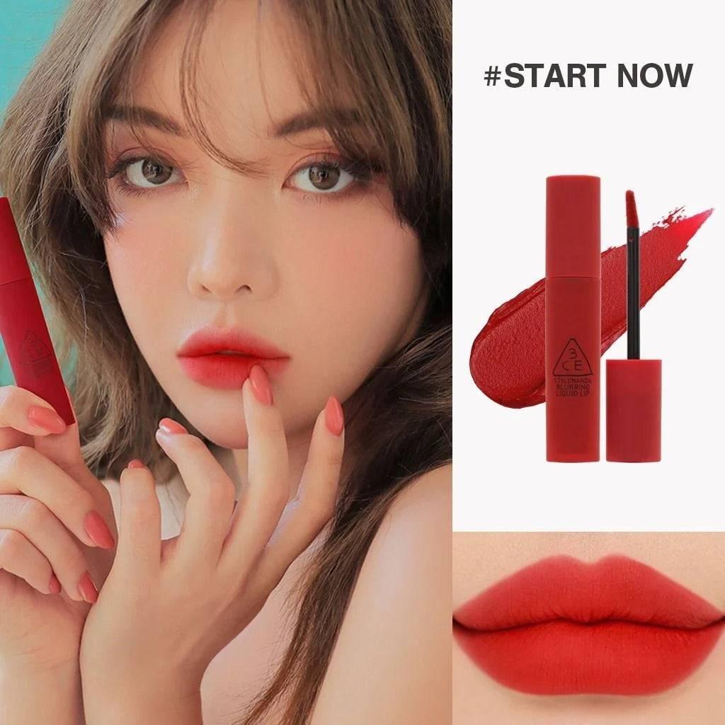 3CE Blurring Liquid Lip 5.5g (10 Colors) LIP TINT 3CE #Start Now