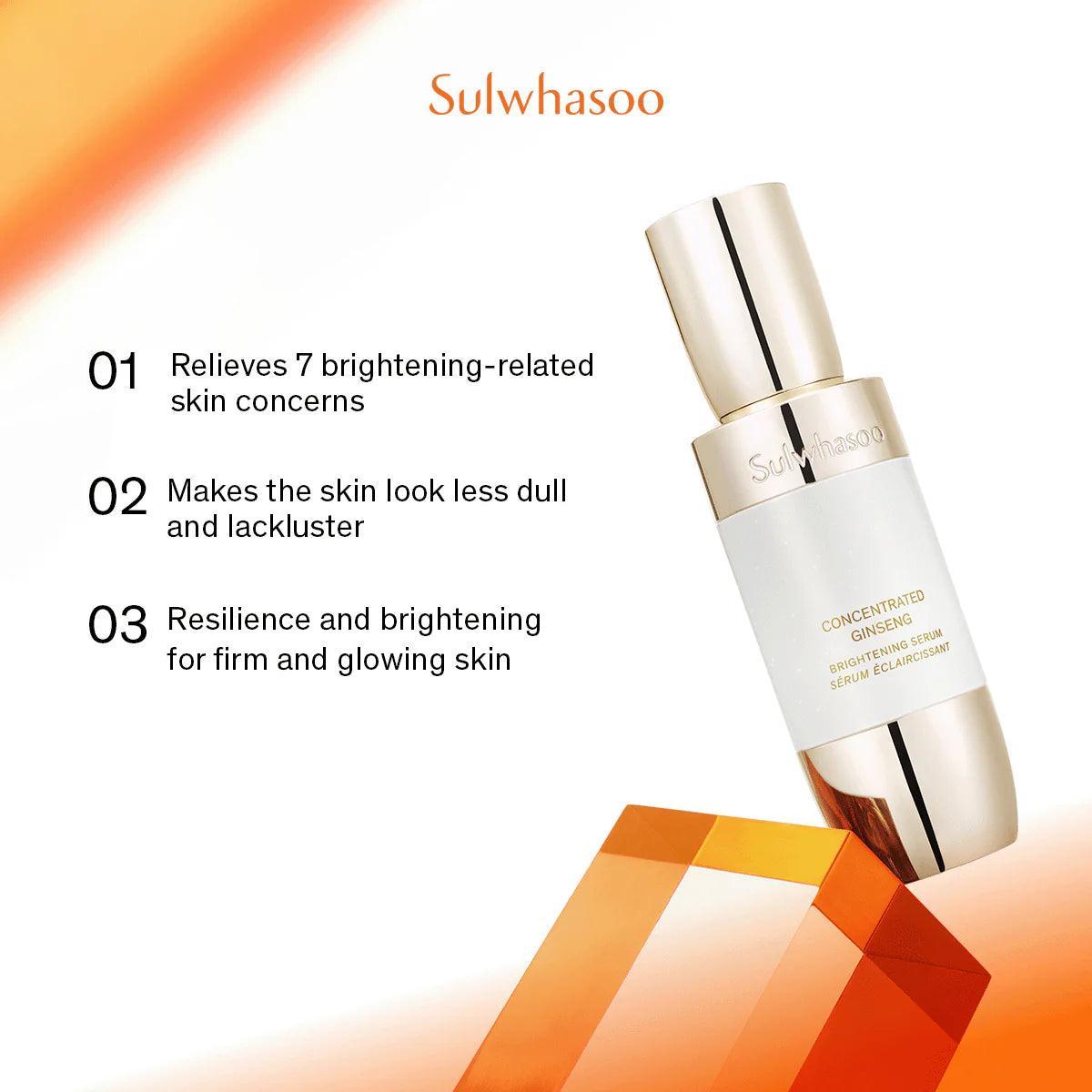 Sulwhasoo Concentrated Ginseng Brightening Serum 30ml / 50ml-thekimyoung.com