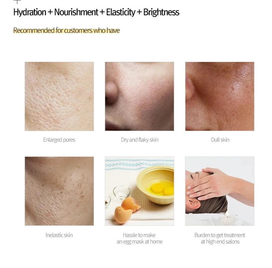 [TOO COOL FOR SCHOOL] Egg Cream Mask Set #Firming (5 Sheets) Mask Sheet TOO COOL FOR SCHOOL