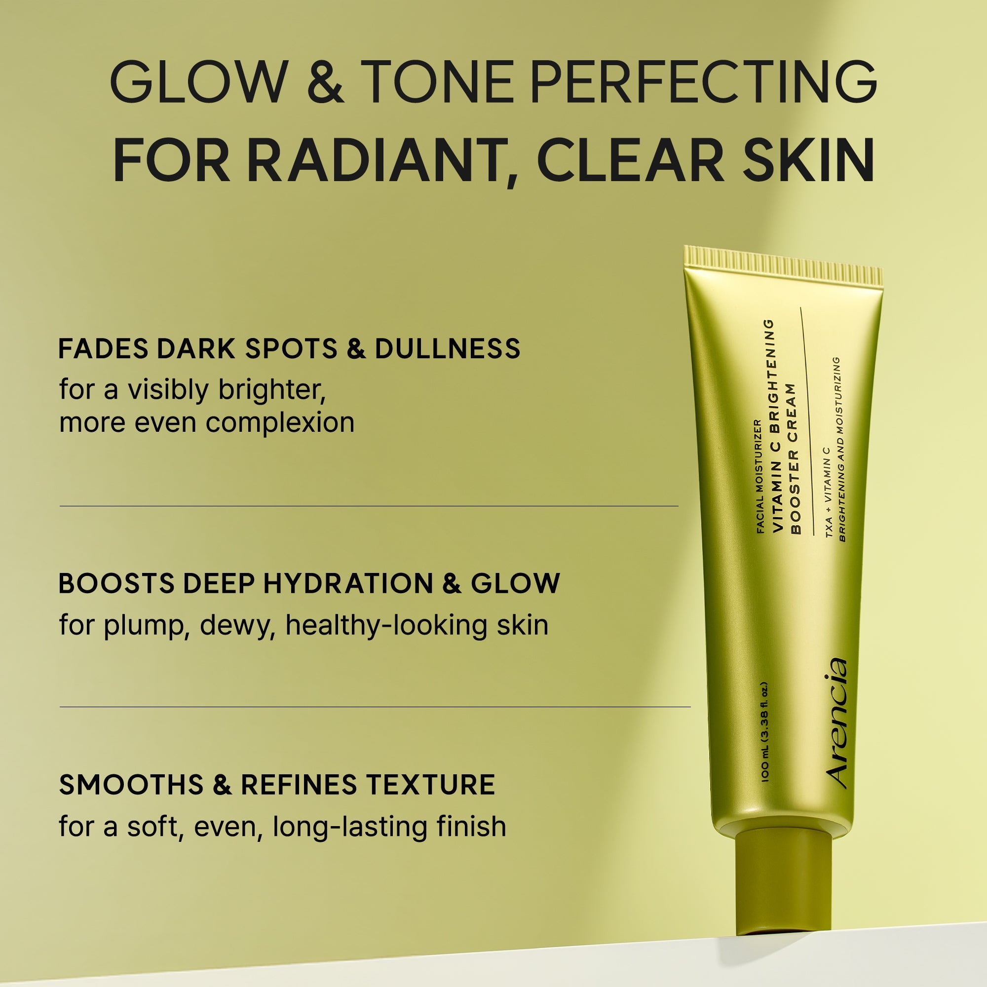 Arencia - Vitamin C Brightening Booster Cream (150ml)-thekimyoung.com