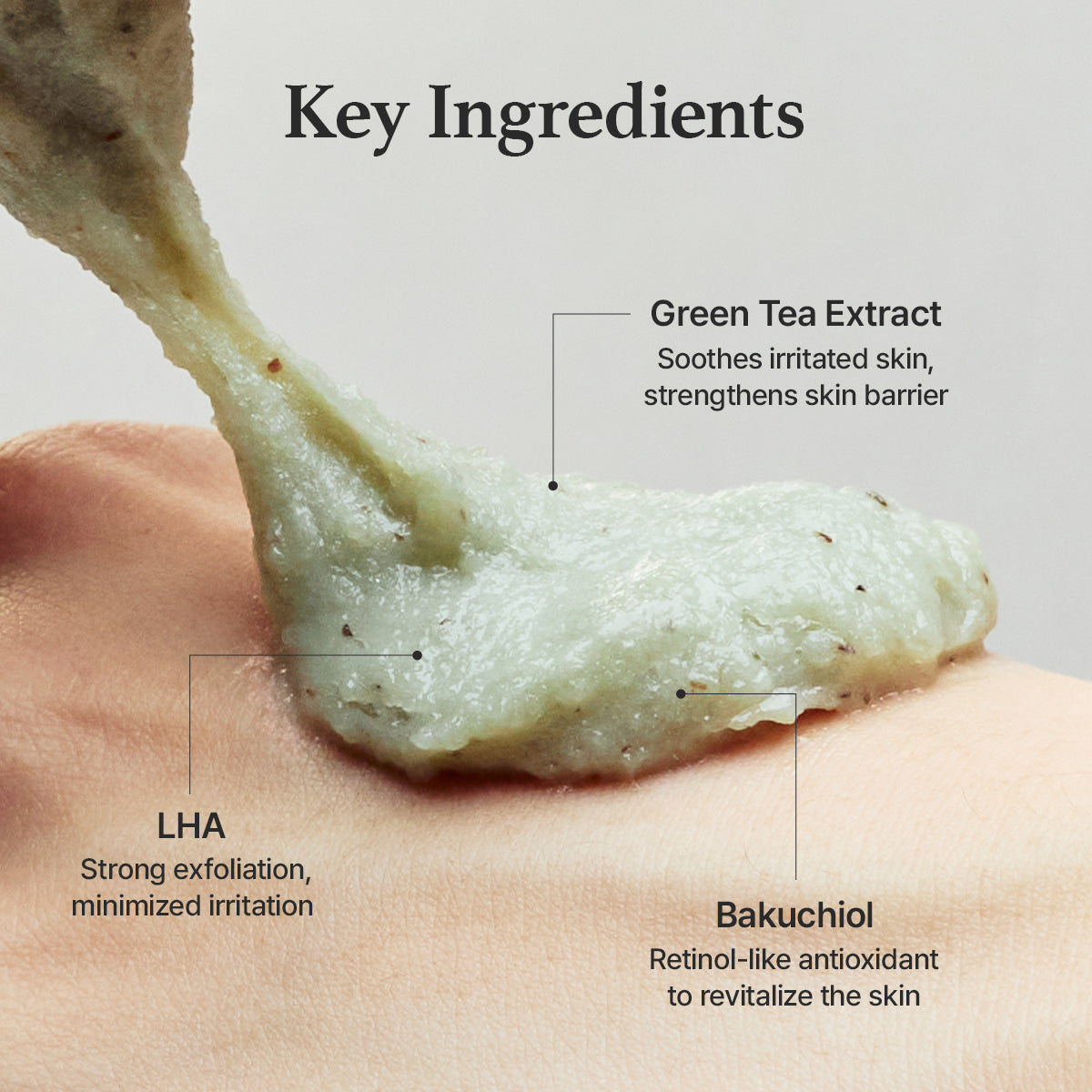 Arencia - Green Tea + LHA Deep Pore Rice Cake Cleanser (150ml)-thekimyoung.com