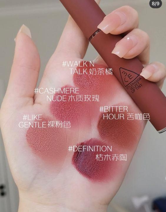 3CE Velvet Lip Tint 4g #BITTER HOUR-thekimyoung.com