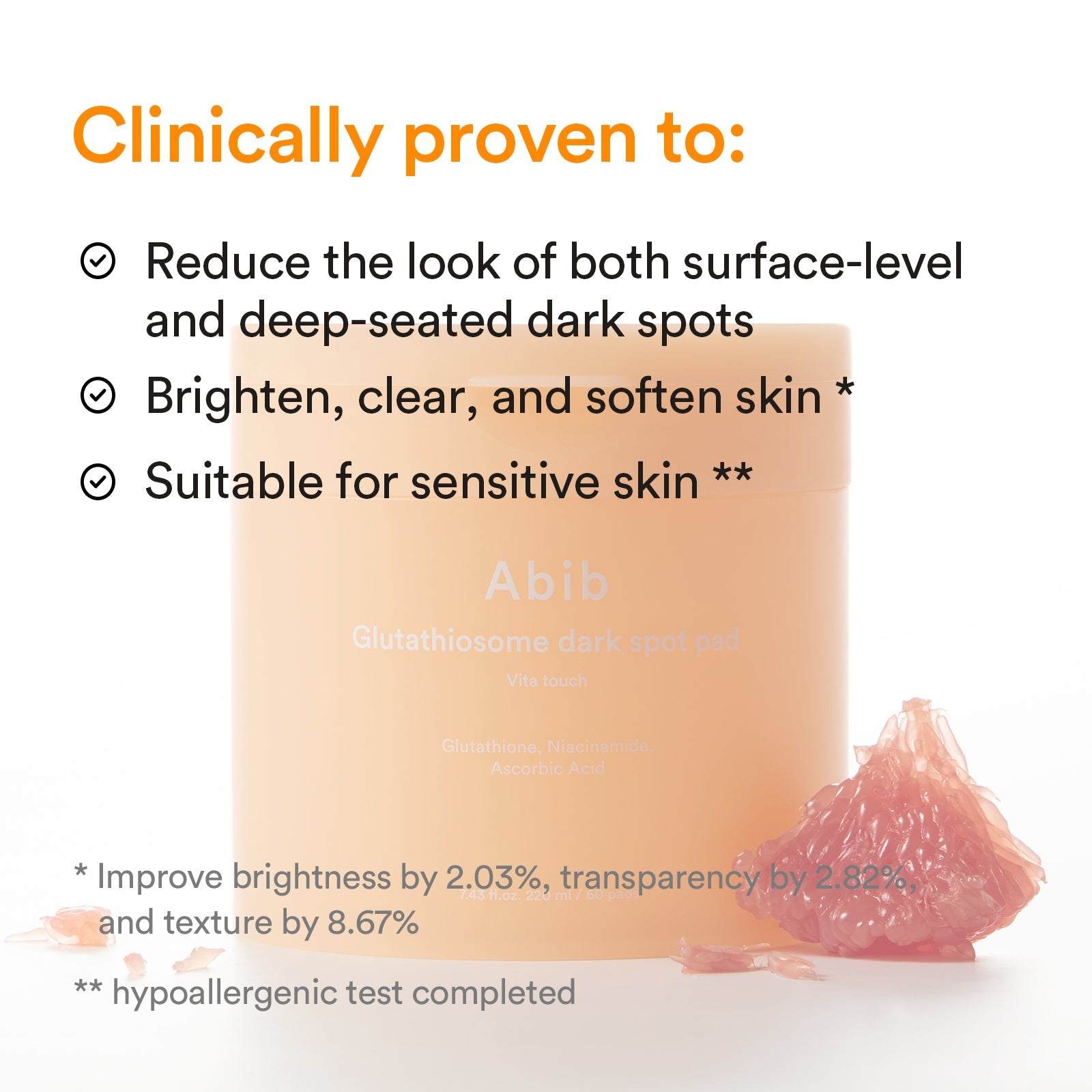 Abib - Glutathiosome dark spot pad Vita touch (70 Pads)-thekimyoung.com