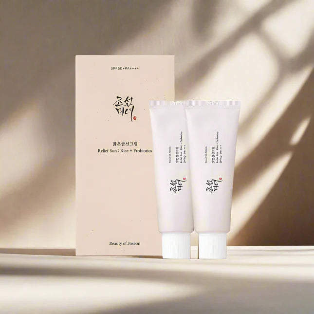 Beauty of Joseon Relief Sun: Rice + Probiotics SPF50+ PA++++ Double Pack(50ml + 50ml) Sunscreen Beauty of Joseon