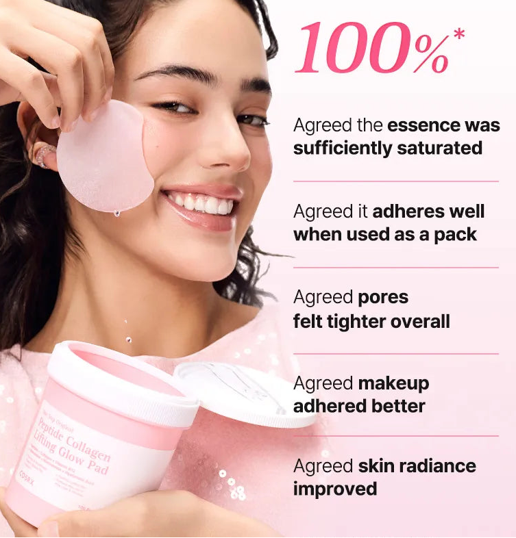 COSRX - One Step Original Peptide Collagen Lifting Glow Pad (100 Pads)-thekimyoung.com