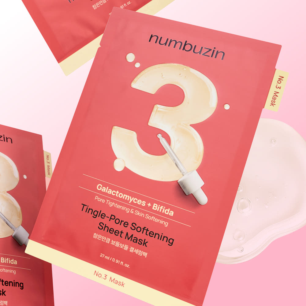 numbuzin - No.3 Tingle-Pore Softening Sheet Mask (5 Sheets)-thekimyoung.com