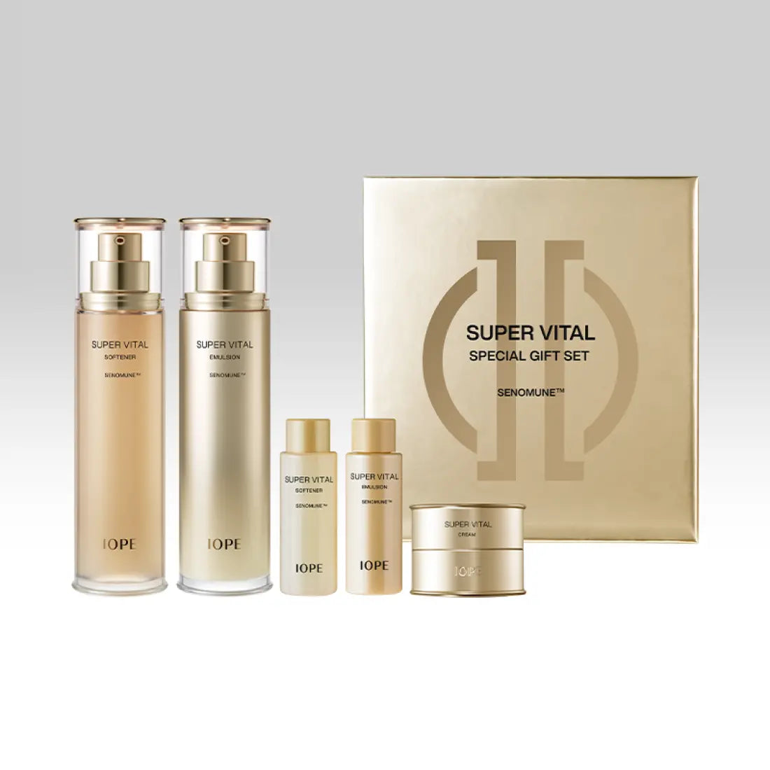 IOPE Super Vital SIGNATURE SET (Softer 150ml+ Emulsion 150ml+Cream 10ml)-thekimyoung.com