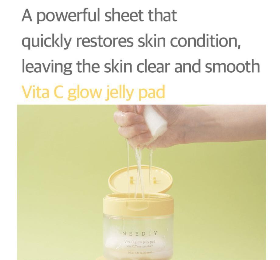 Needly Vita C Glow Jelly Pad Toner Pad Needly