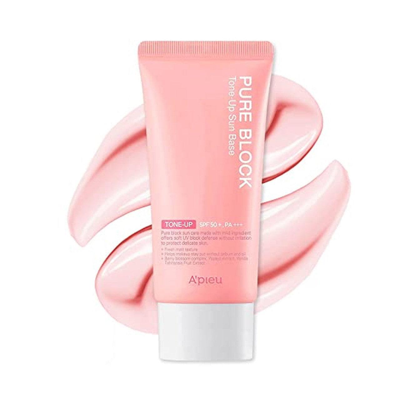 A'pieu Pure Block Tone-Up Sun Base SPF50+/PA+++ 50ml-thekimyoung.com