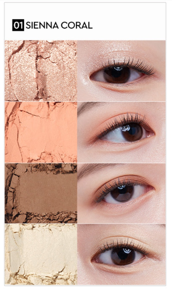 HERA Quad Eye Color 10.5g EYESHADOW HERA 01 SIENNA CORAL