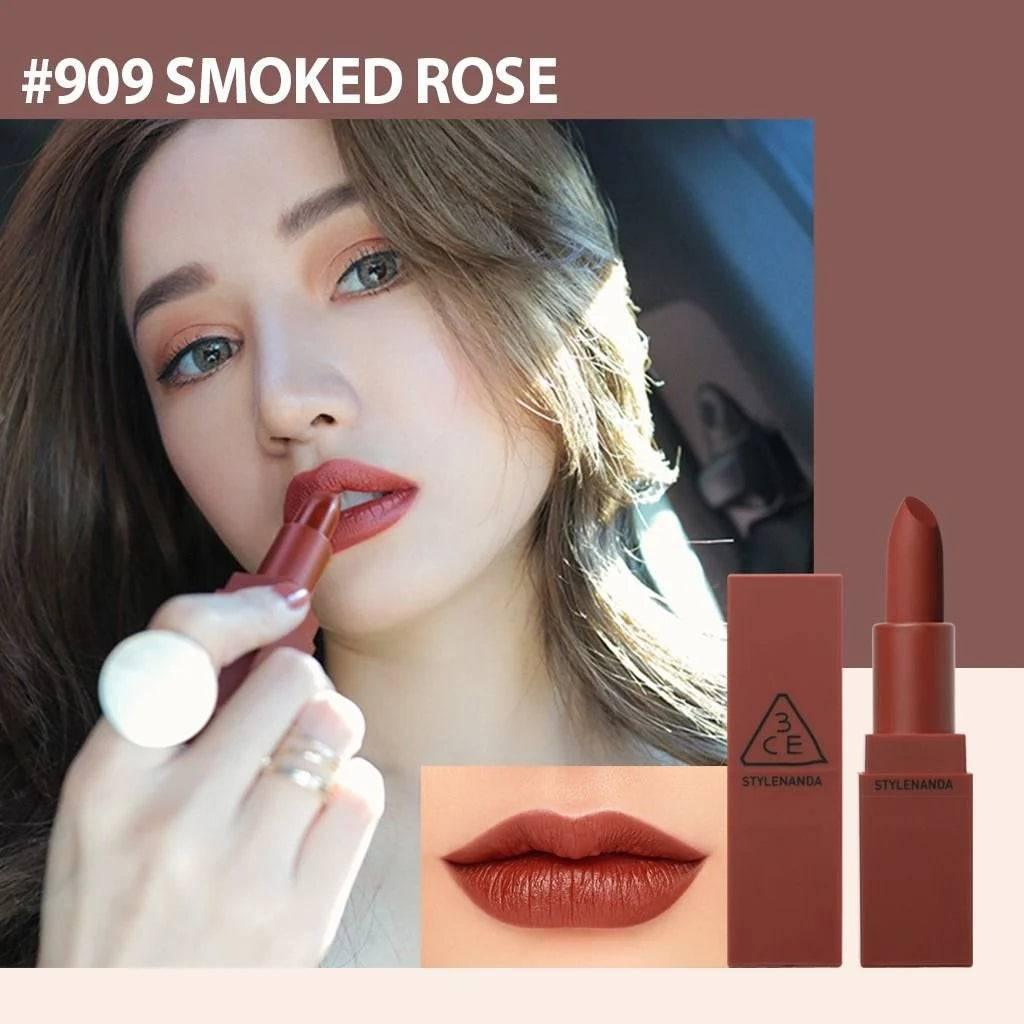 3CE Mood Recipe Matte Lip Color 3.5g (5 Colors) #No1 Lipstick 3CE #909 Smoked Rose