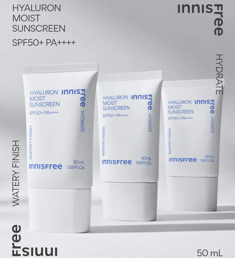 innisfree - Hyaluron Moist Sunscreen SPF50+ PA++++ 50ml-thekimyoung.com