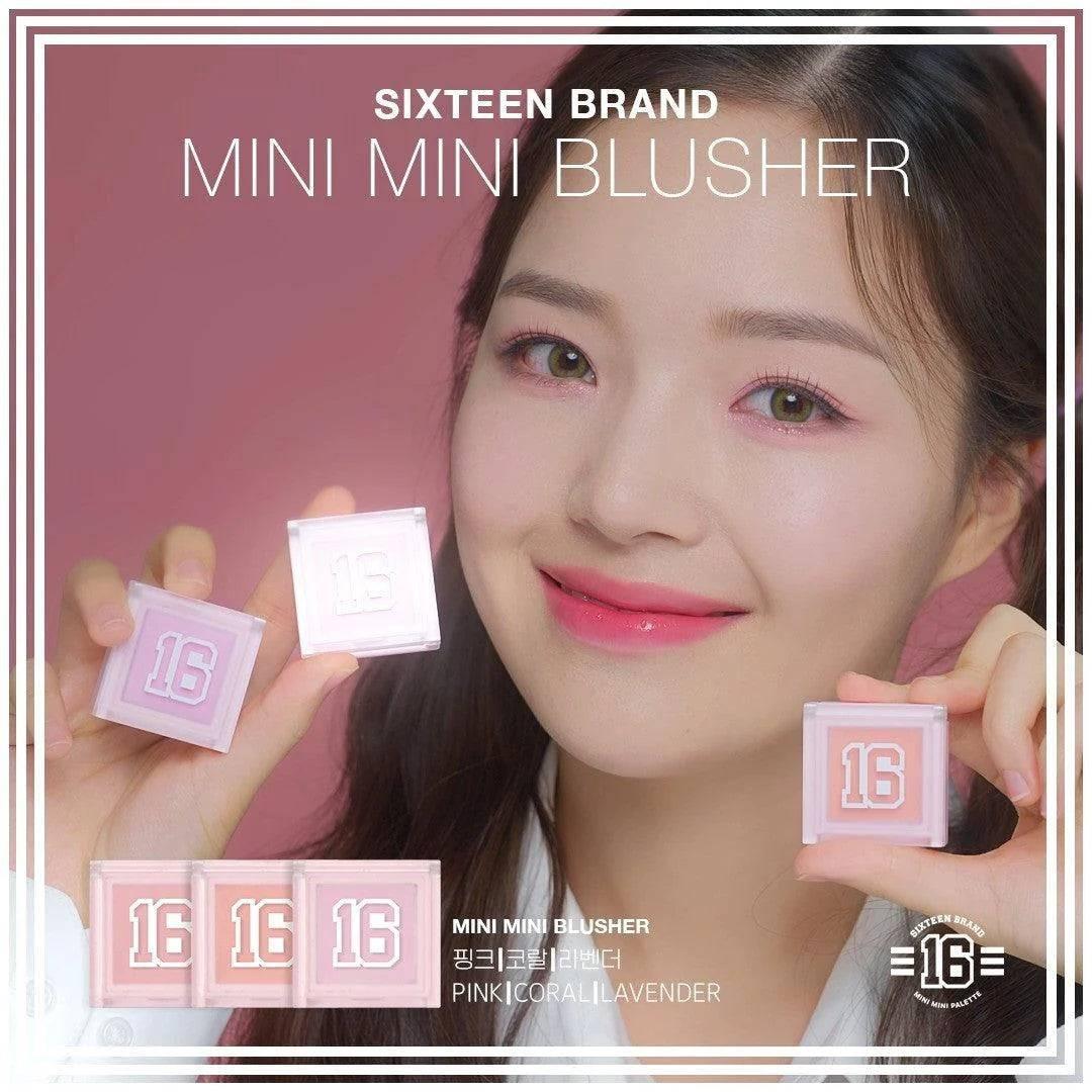 16BRAND MINI MINI BLUSHER (3colors) Face Blush 16BRAND