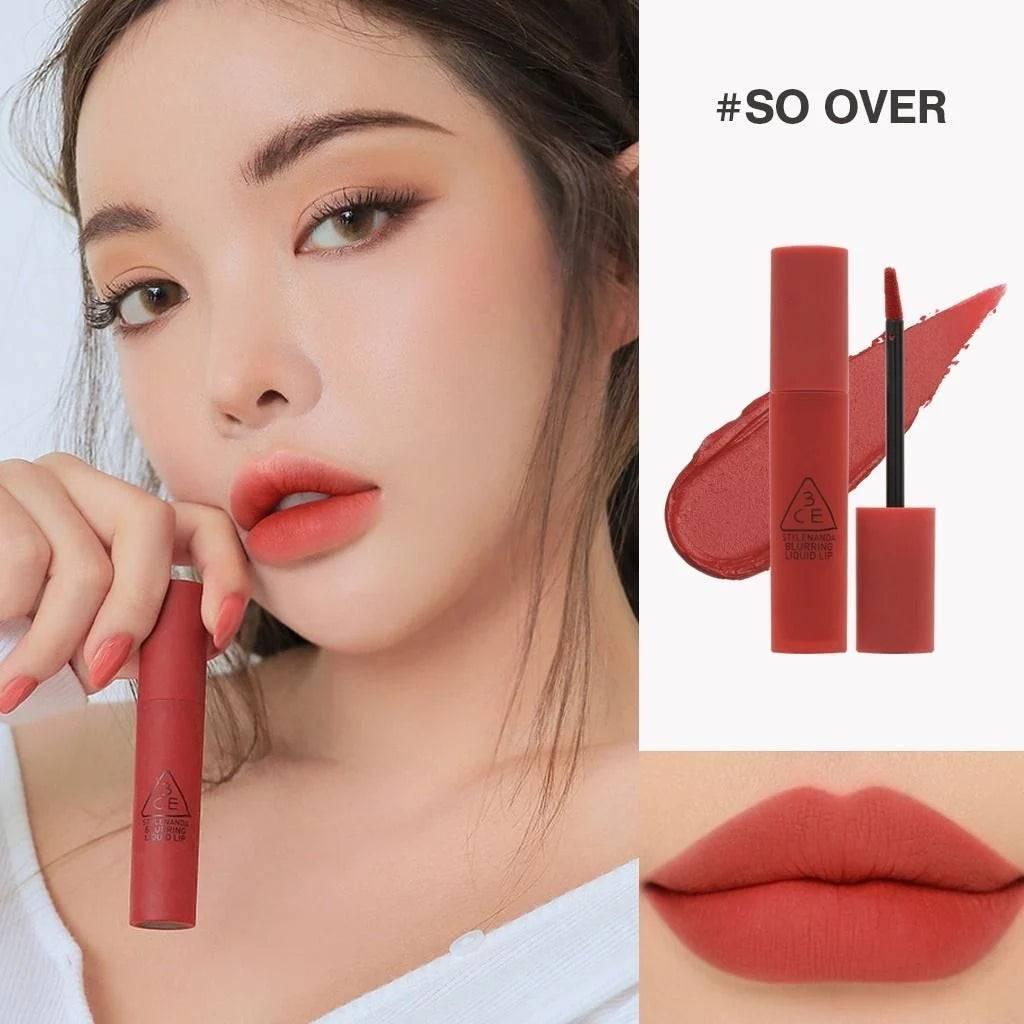 3CE Blurring Liquid Lip 5.5g (10 Colors) LIP TINT 3CE #So Over