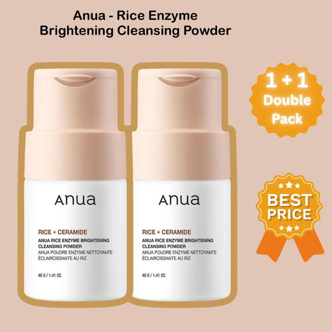 Anua Rice Enzyme Brightening Cleansing Powder 40g+40g (Double Pack) Face Cleanser Anua