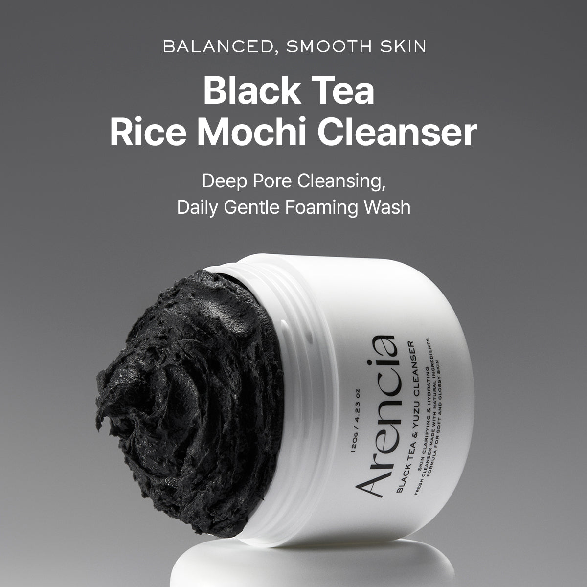 Arencia - Black Tea Rice Mochi Cleanser-thekimyoung.com