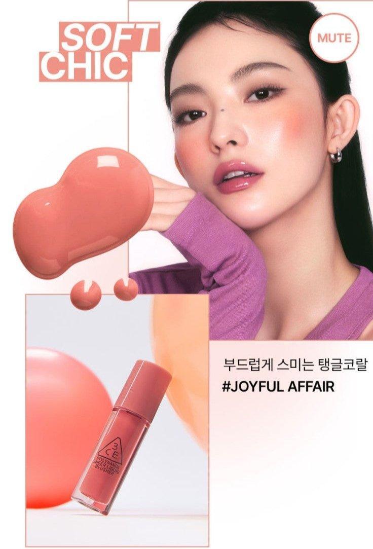 3CE Sheer Liquid Blusher - 3 Colors-thekimyoung.com