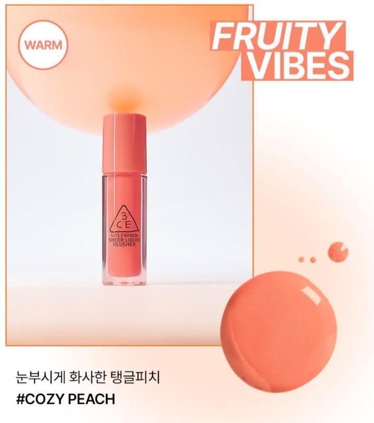 3CE Sheer Liquid Blusher - 3 Colors-thekimyoung.com