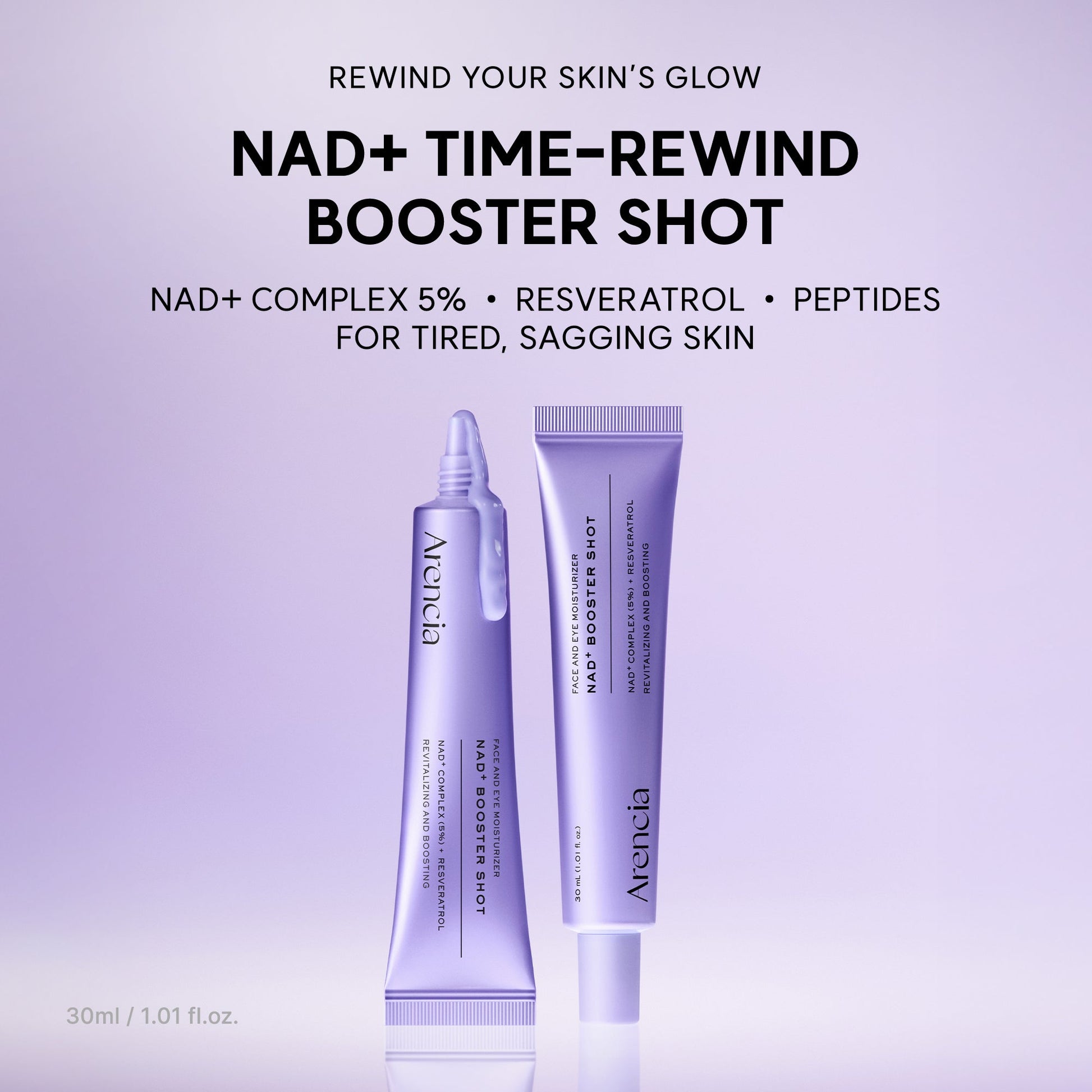 Arencia - NAD+ Time-Rewind Booster Shot (30ml)-thekimyoung.com