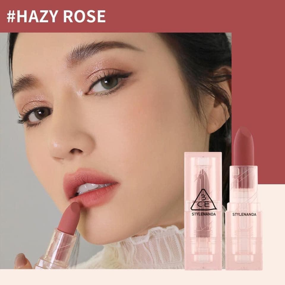3CE Soft Matte Lipstick 3.5g (Warm VS Cool) (6 Colors) Lipstick 3CE #Hazy Rose