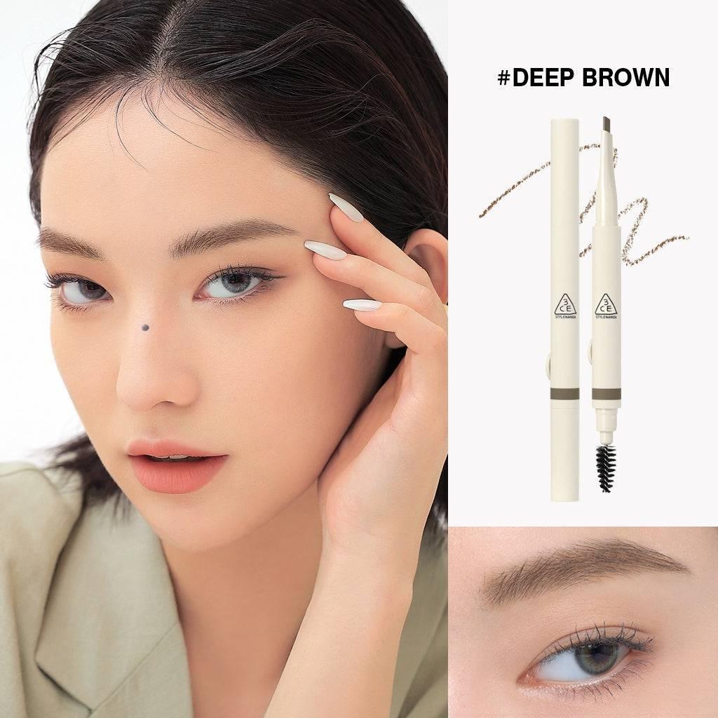 3CE EASY BROW DESIGNING PENCIL 0.13g Eyebrow Color 3CE 04 DEEP BROWN
