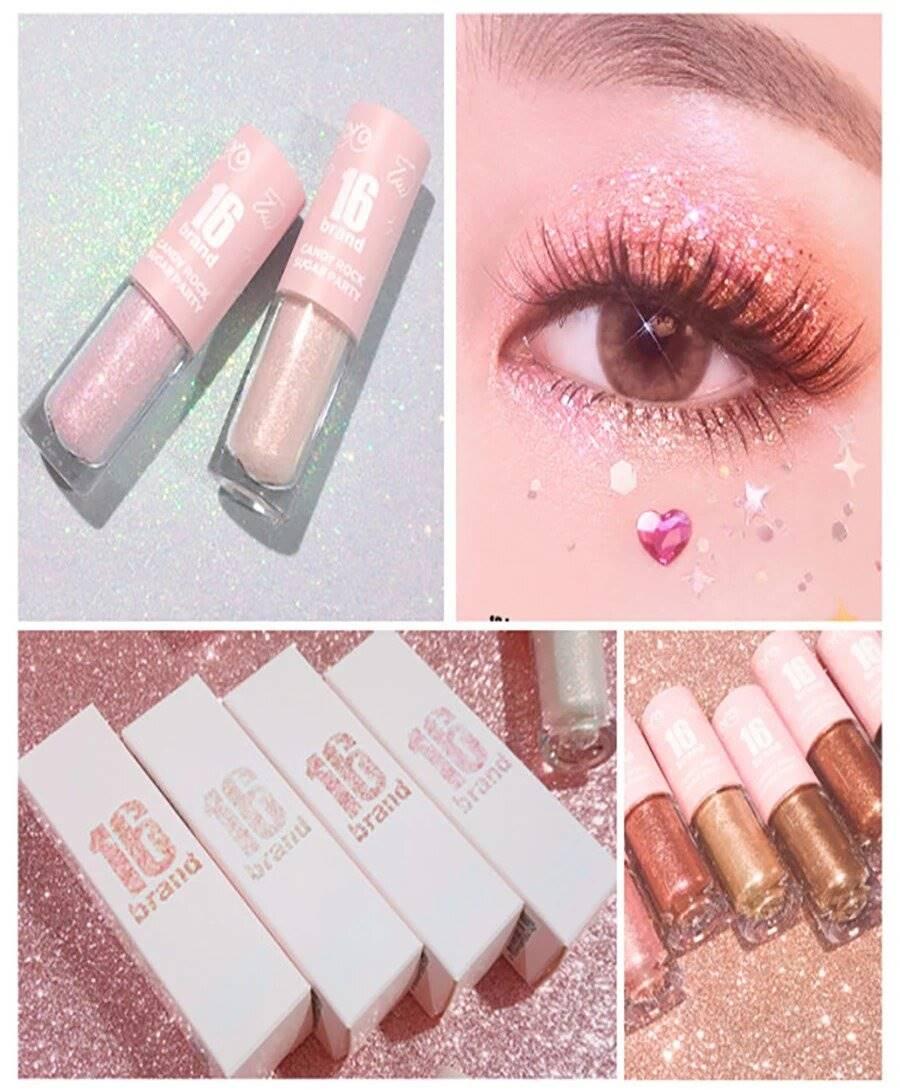 16BRAND Candy Rock Sugar Party (8 colors) EYESHADOW 16BRAND