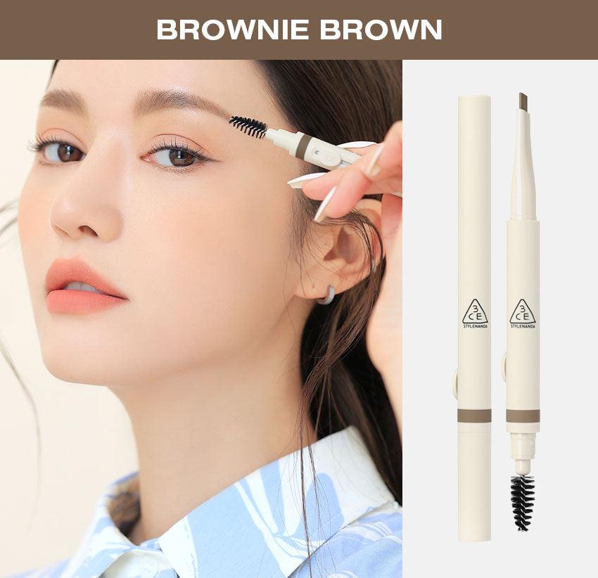 3CE EASY BROW DESIGNING PENCIL 0.13g Eyebrow Color 3CE 02 BROWNIE BROWN