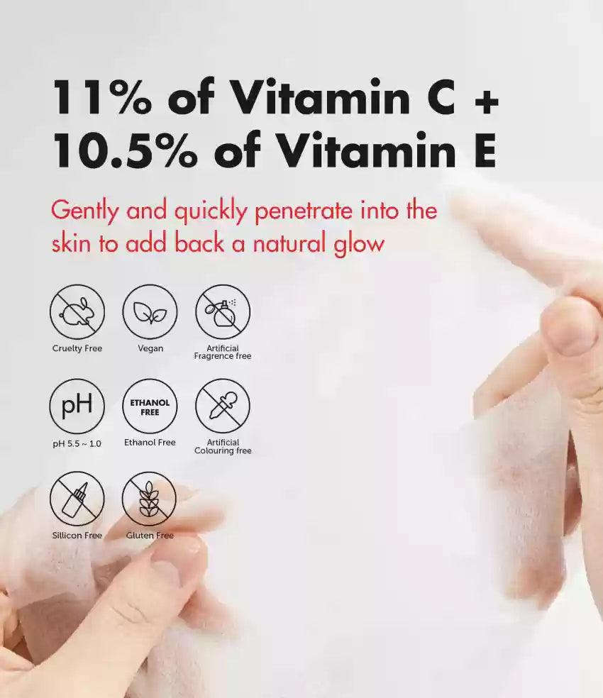 [By Wishtrend] Natural Vitamin 21.5 Enhancing Sheet Mask 23ml-thekimyoung.com