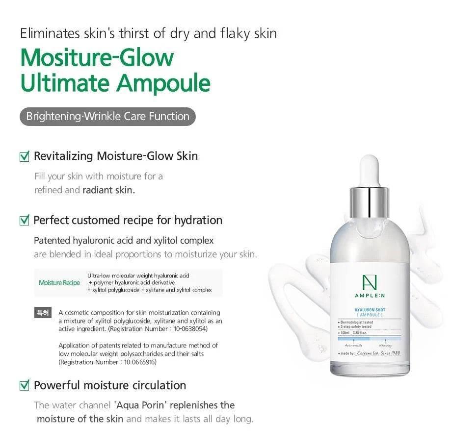 AMPLE:N Hyaluron Shot Hydration Ampoule 30ml-thekimyoung.com