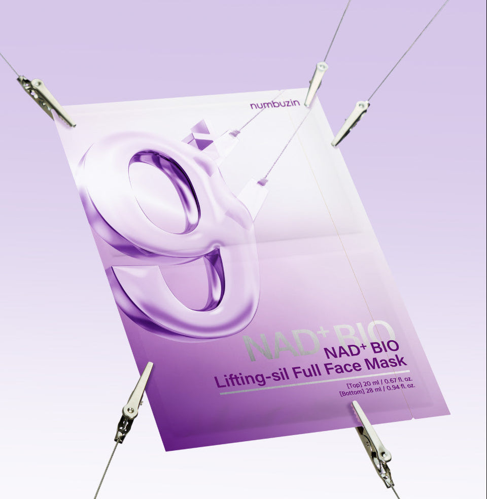 numbuzin - No.9 NAD Bio Lifting-sil Full Face Mask (4 Sheets + Lifting Band)-thekimyoung.com
