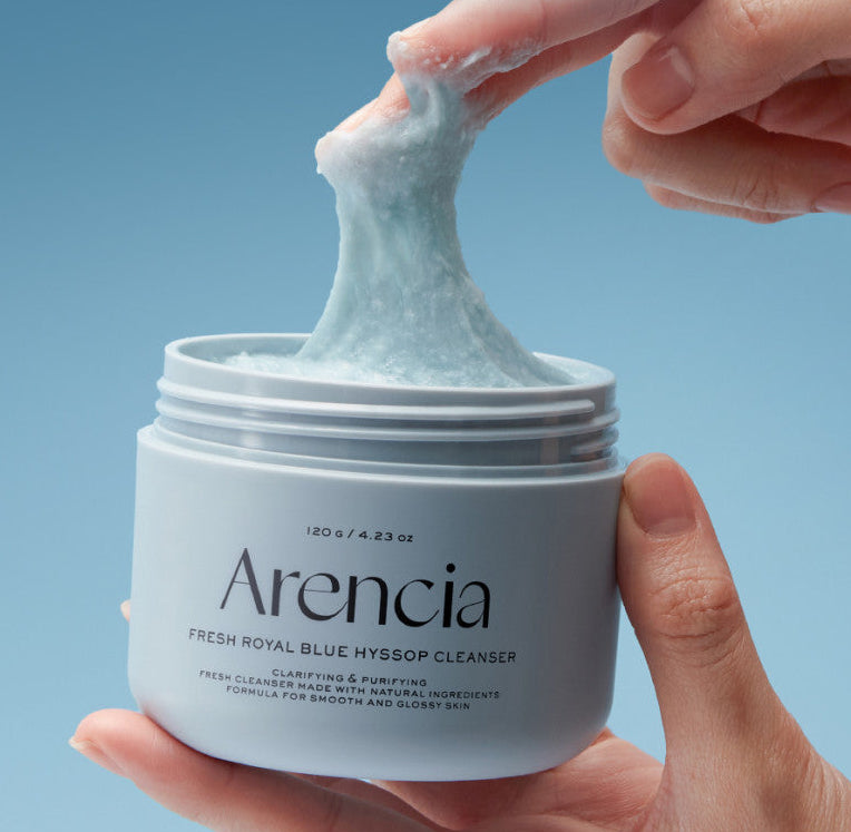 Arencia - Blue Hyssop Rice Mochi Cleanser (120g)-thekimyoung.com