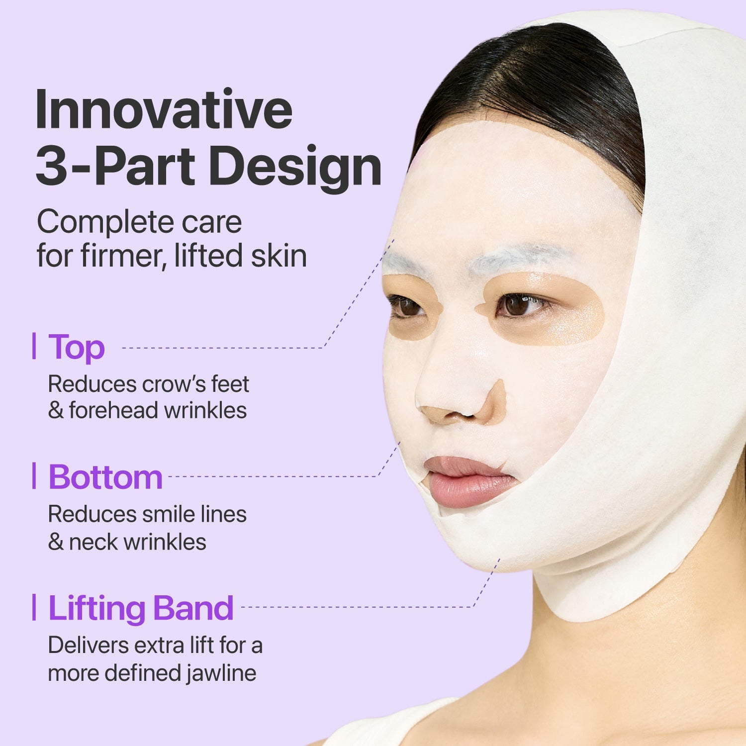 numbuzin - No.9 NAD Bio Lifting-sil Full Face Mask (4 Sheets + Lifting Band)-thekimyoung.com