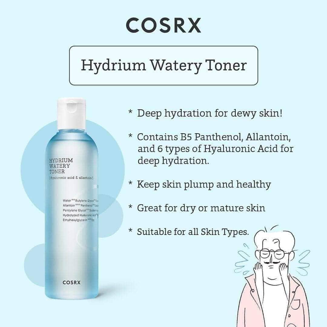 COSRX Hydrium Watery Toner 280ml-thekimyoung.com
