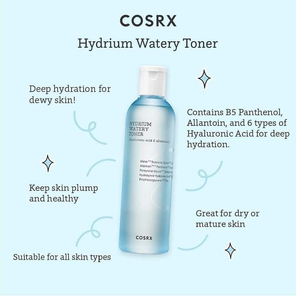 COSRX Hydrium Watery Toner 280ml-thekimyoung.com