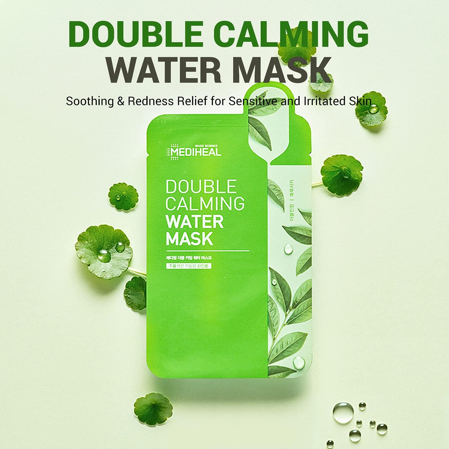 Mediheal Double Calming Water Mask 20ml X 15pcs Mask Sheet MEDIHEAL