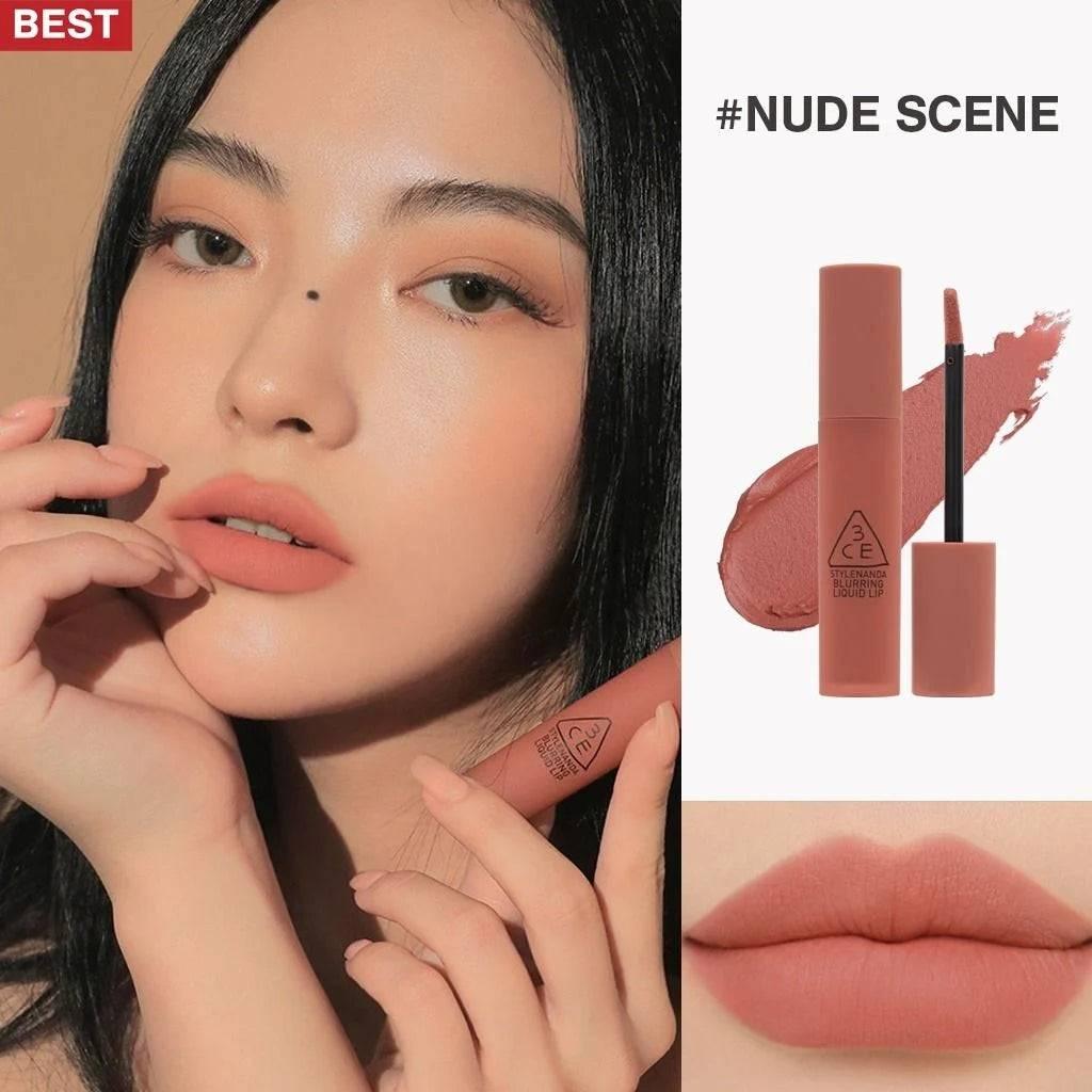 3CE Blurring Liquid Lip 5.5g (10 Colors) LIP TINT 3CE #NUDE SCENE