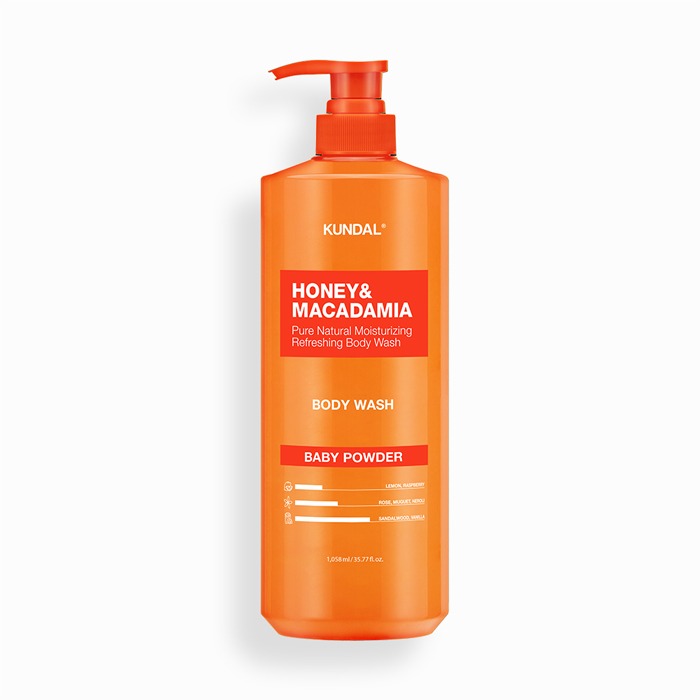 KUNDAL Honey & Macadamia Pure Body Wash 1058ml-thekimyoung.com