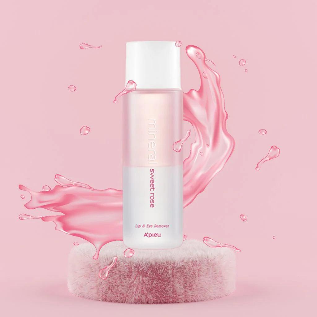 A'pieu Mineral Lip & Eye Remover Sweet Rose 100ml-thekimyoung.com