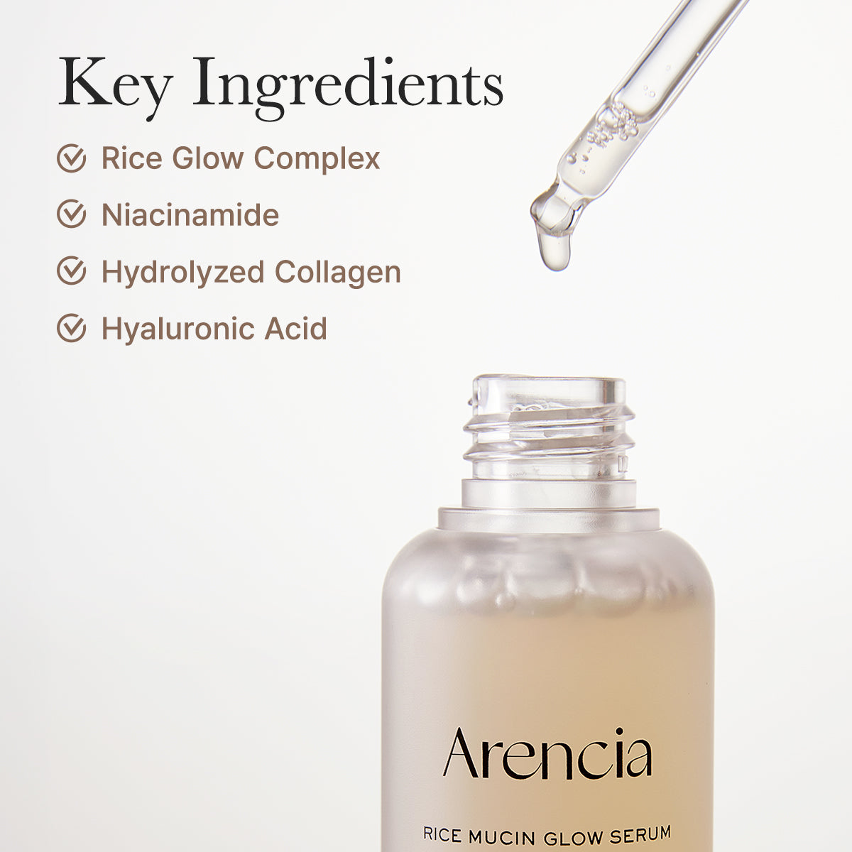 Arencia - Rice Mucin Glow Serum (30ml)-thekimyoung.com