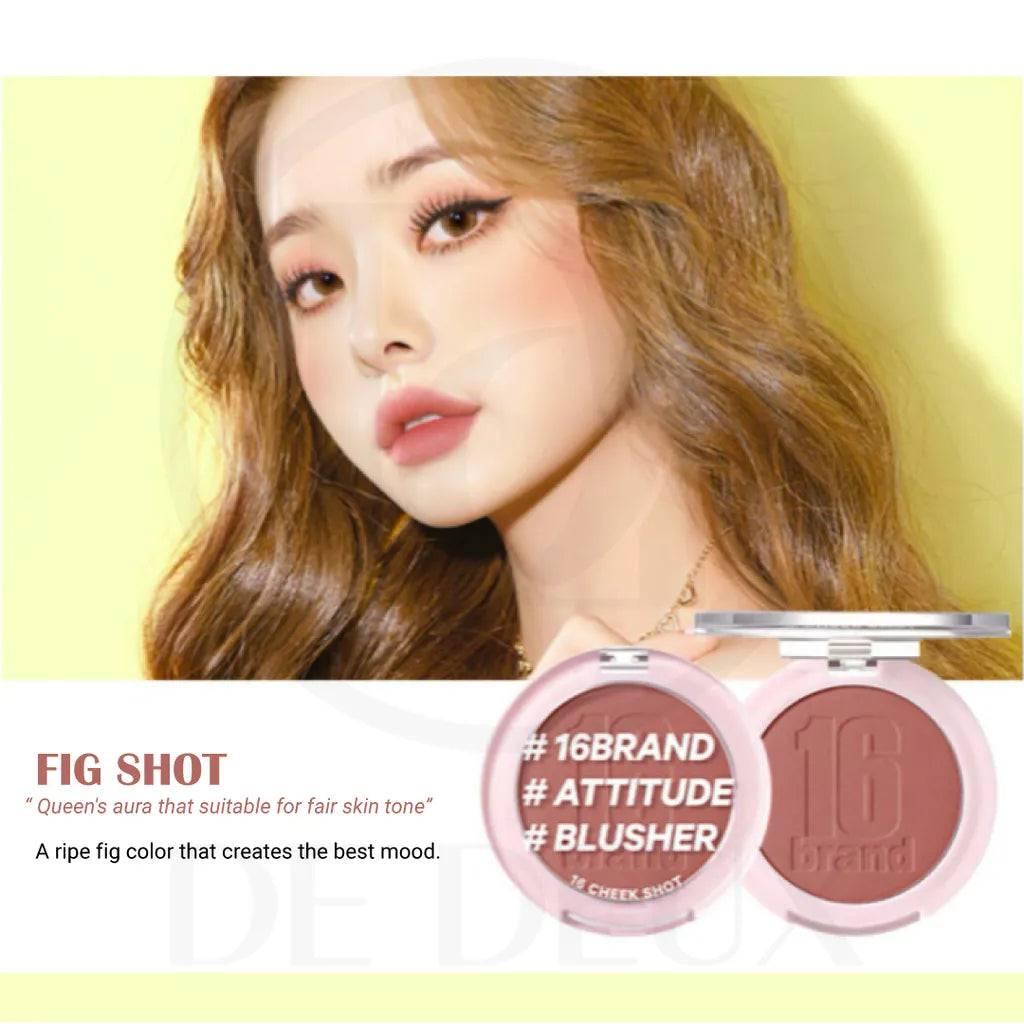 16BRAND Cheek Shot 6g (6 colors) Face Blush 16BRAND FIG SHOT