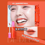 16BRAND 16 FRUIT-CHU COLLAGEN JELLY TINT (3 colors) LIP TINT 16BRAND #01 Grapefruit Jelly