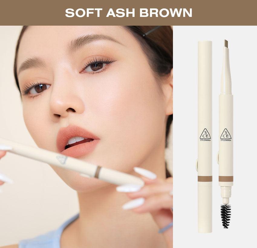 3CE EASY BROW DESIGNING PENCIL 0.13g Eyebrow Color 3CE 03 SOFT ASH BROWN