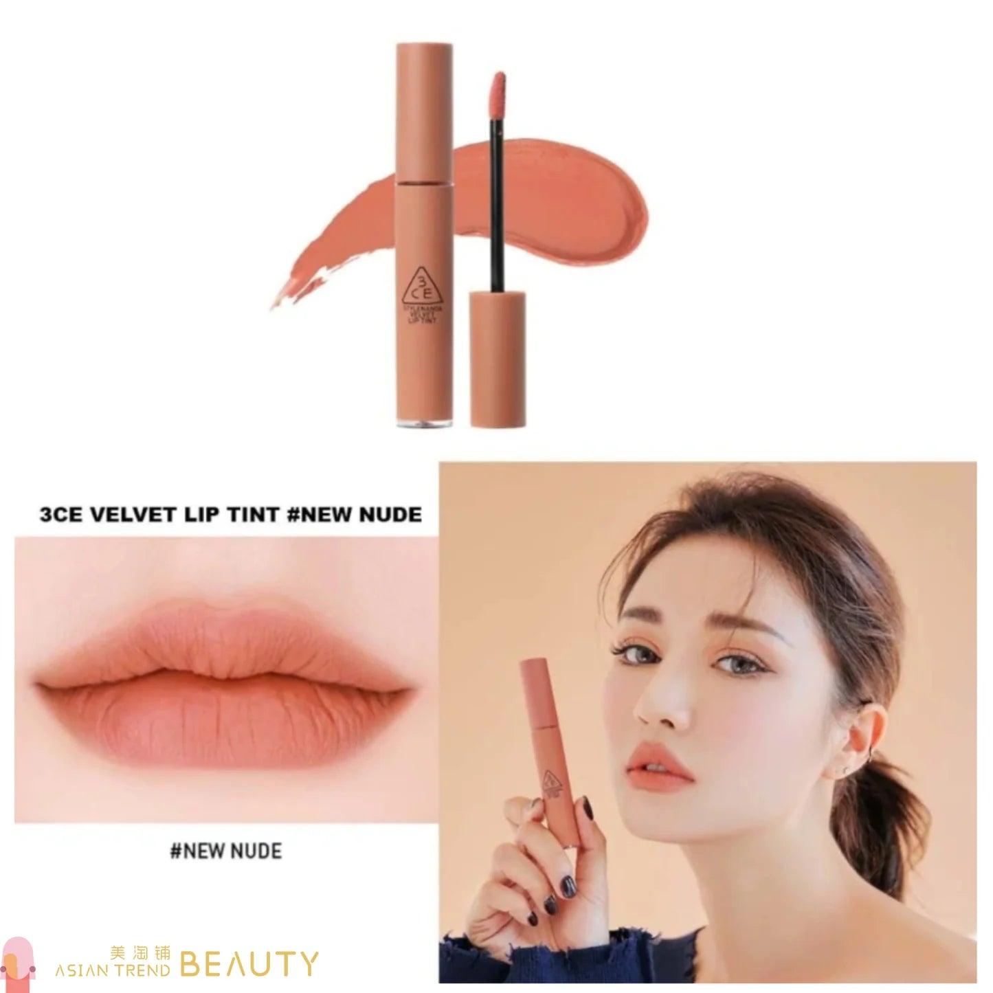3CE Velvet Lip Tint 4g #NEW NUDE-thekimyoung.com