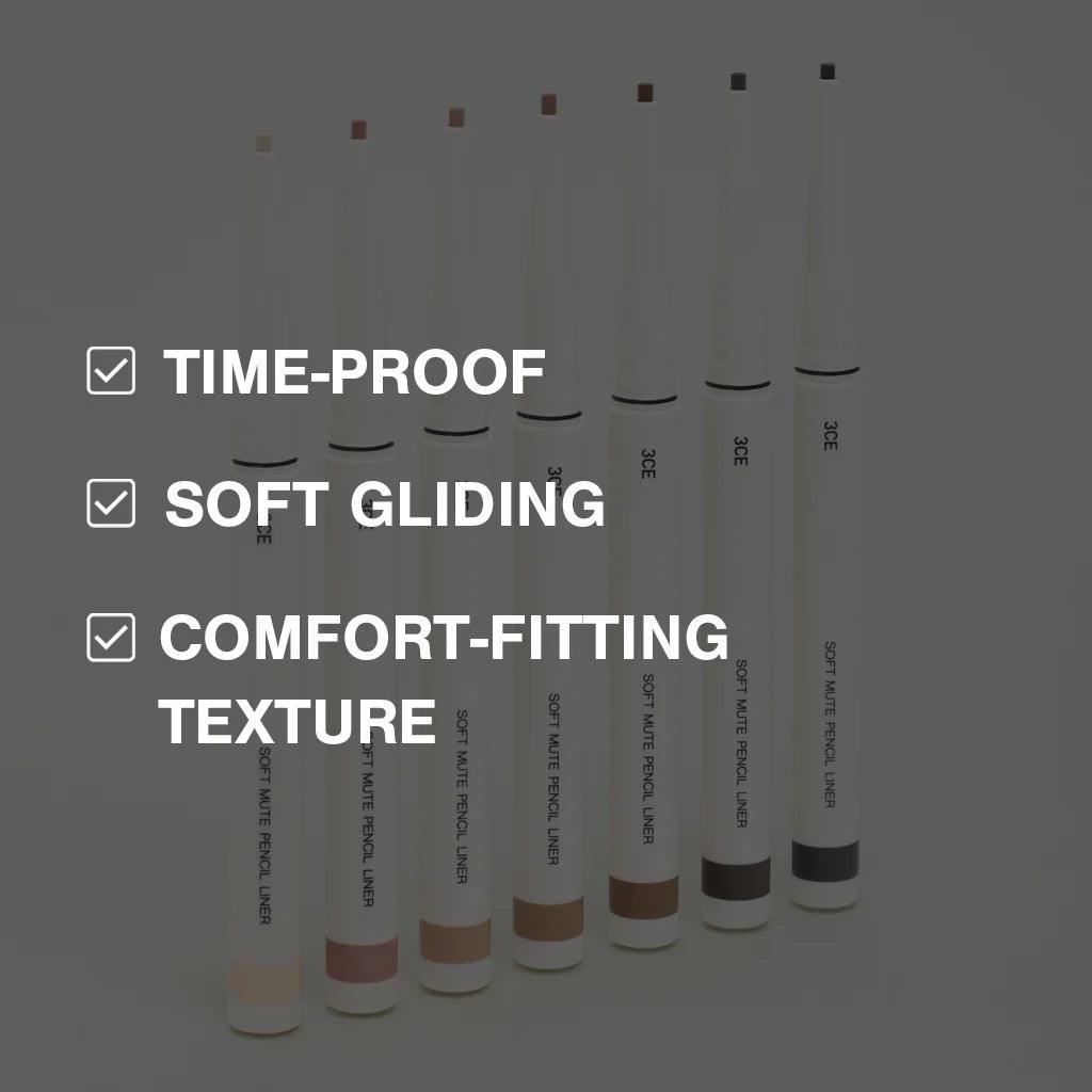 3CE Soft Mute Pencil Liner 0.1g Eyeliner 3CE