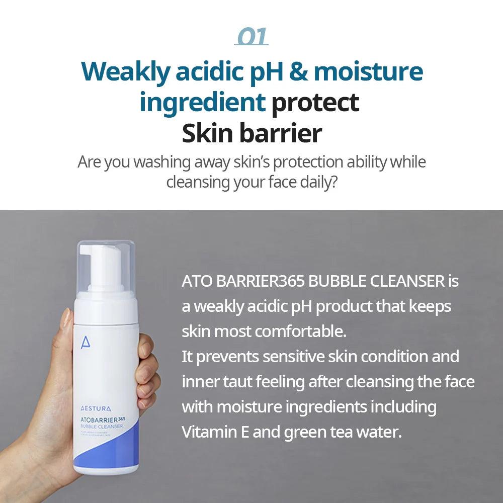 AESTURA Atobarrier 365 Bubble Cleanser 150ml Cleansing Foam AESTURA