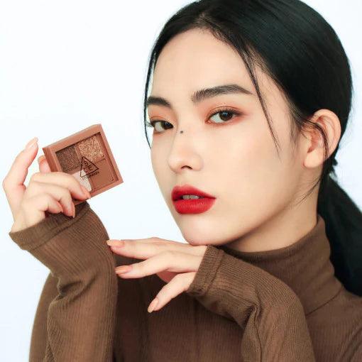 3CE MINI MULTI EYE COLOR PALETTE 3.5g #ALMOND FUDGE-thekimyoung.com