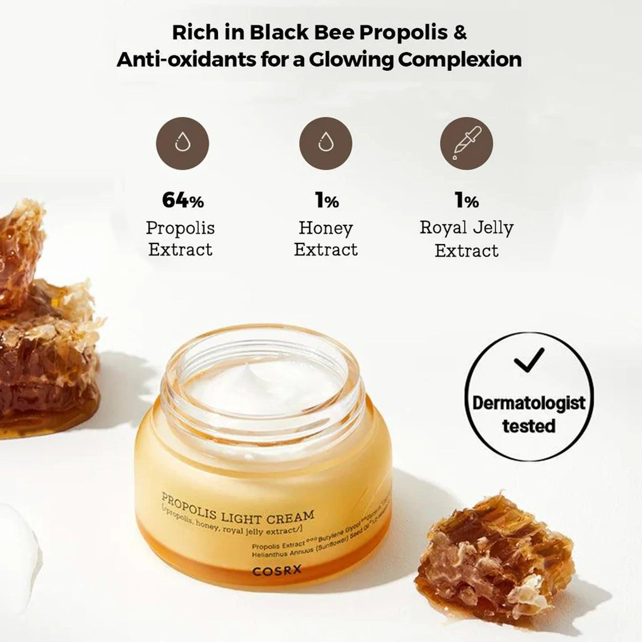 COSRX Full Fit Propolis Light Cream 65ml Moisturizer Cream COSRX